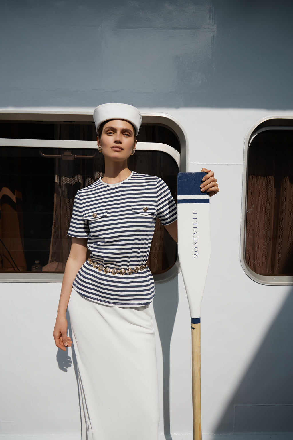 Sailor T-Shirt with Flap Details (Blue)