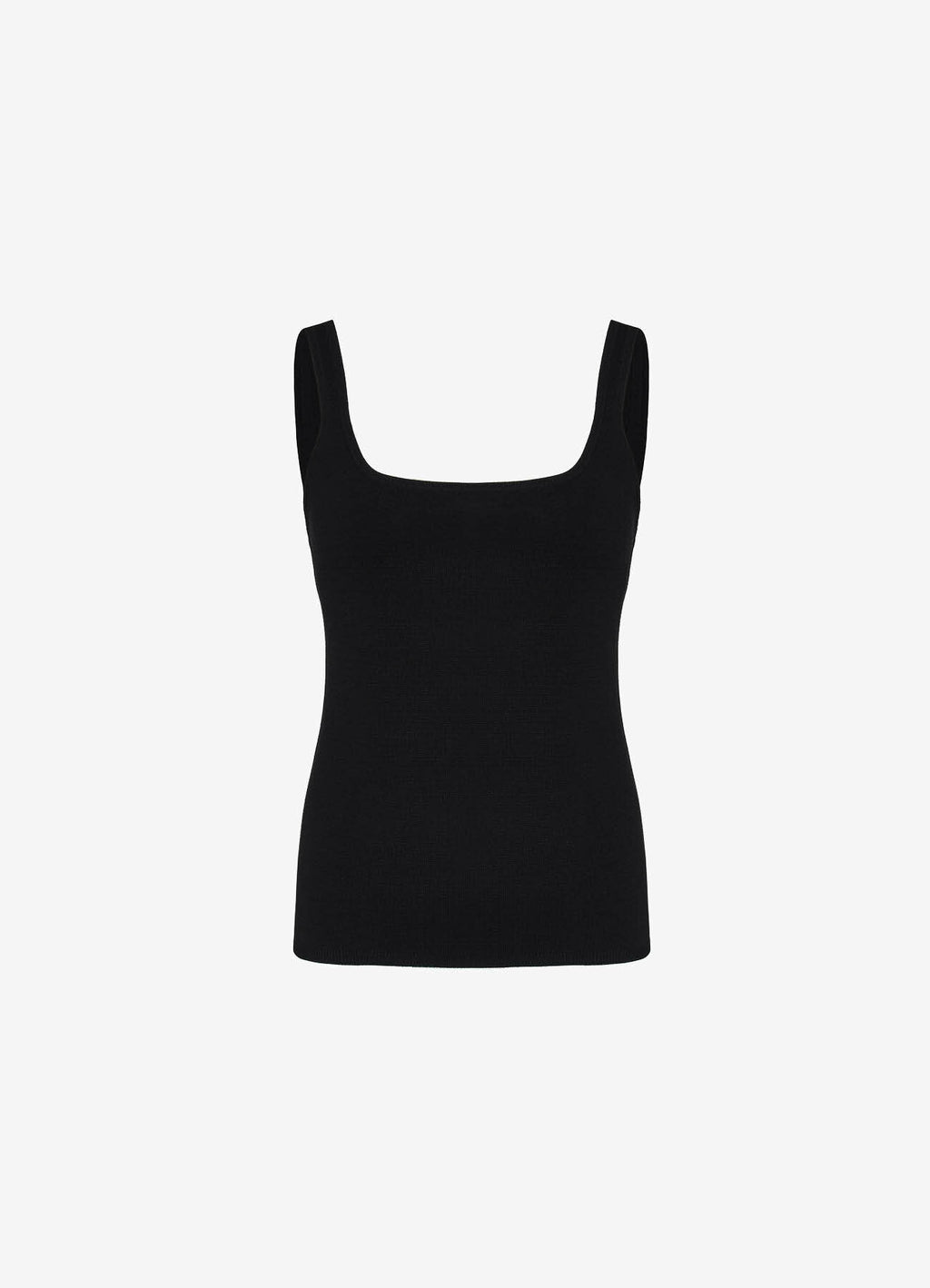 Silk-Trim Top (Black)