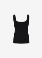Silk-Trim Top (Black)