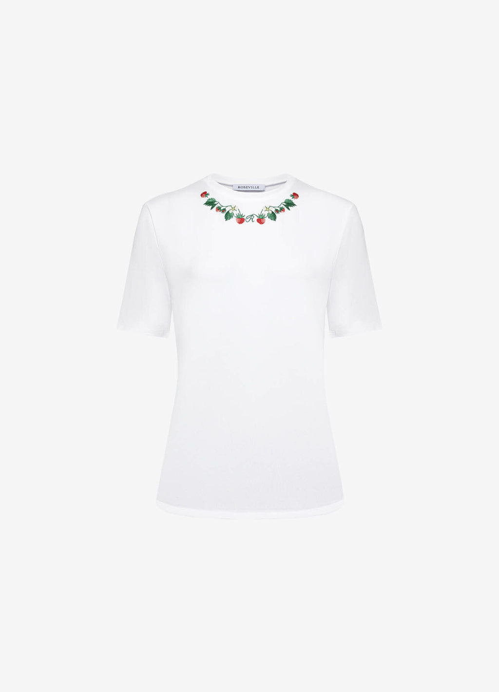 Petite Fraise Embroidered T-Shirt