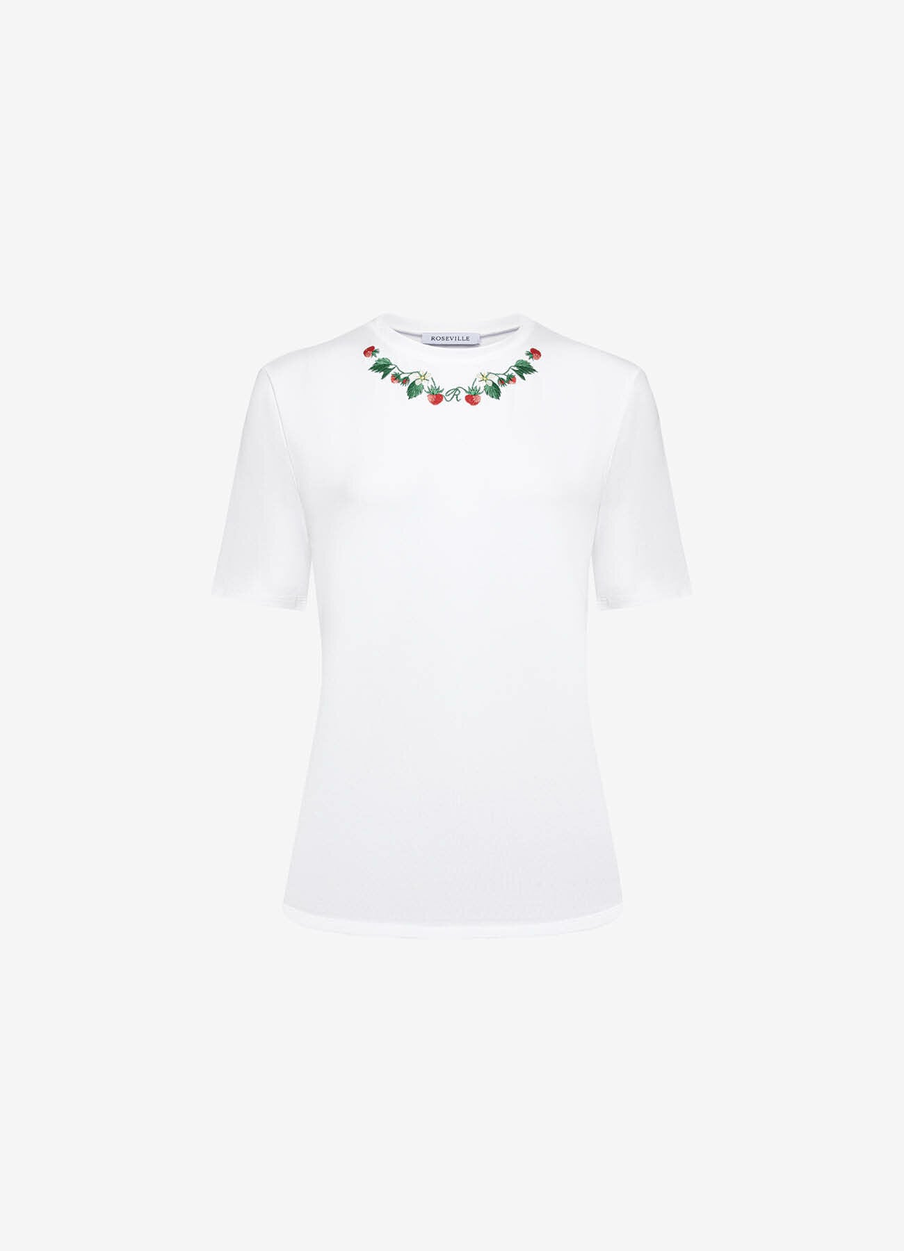 Petite Fraise Embroidered T-Shirt