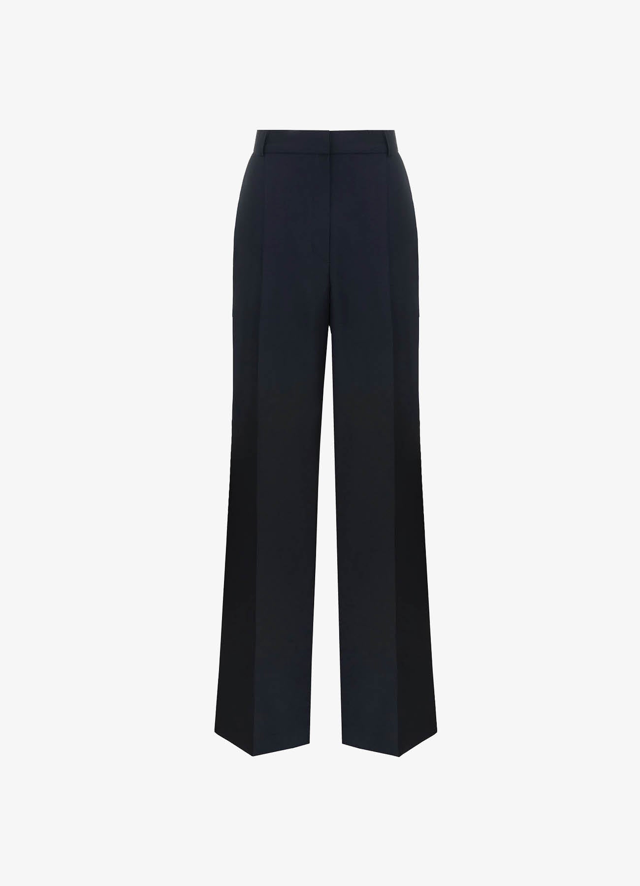 Straight-Leg Wool Trousers