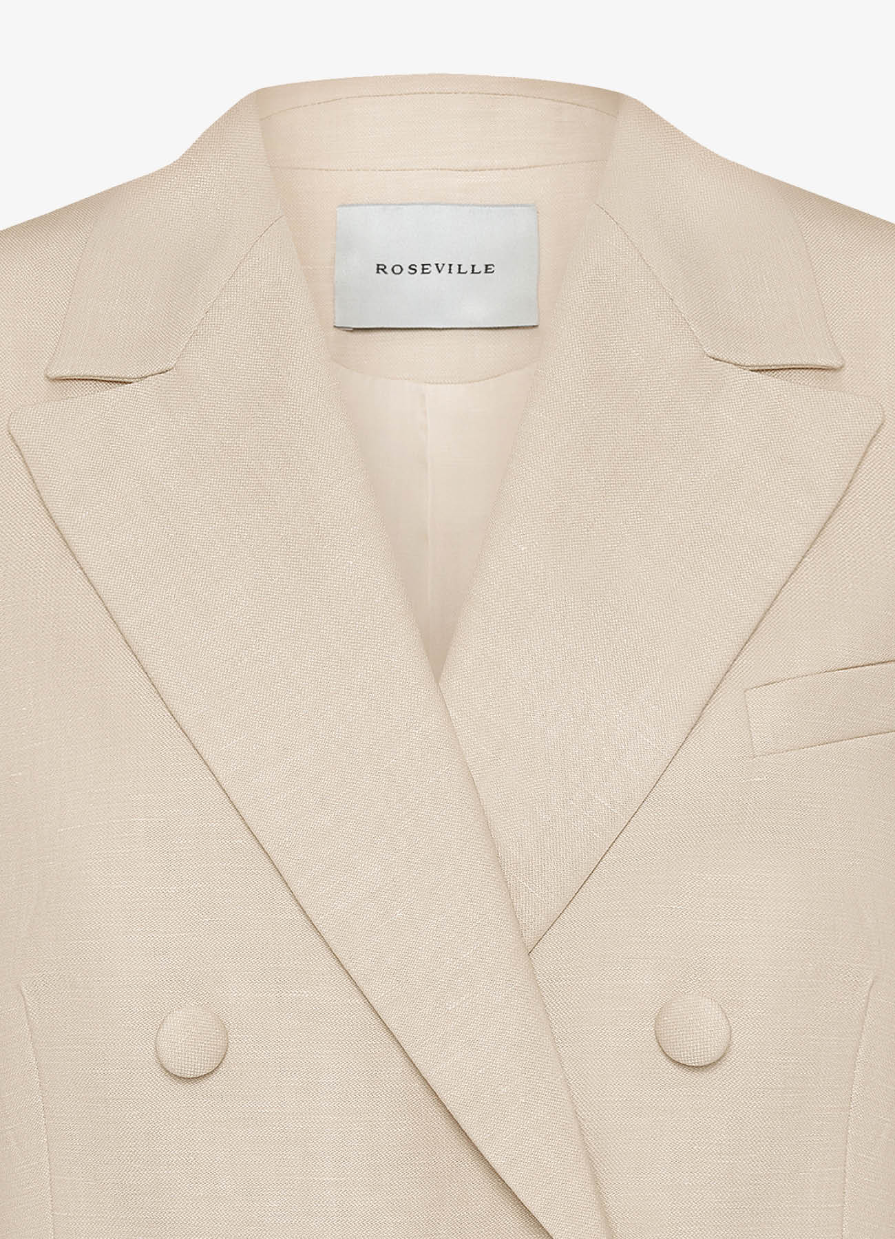 Wool-Linen Jacket (Beige)