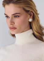 Merino Wool Turtleneck Top (Beige)