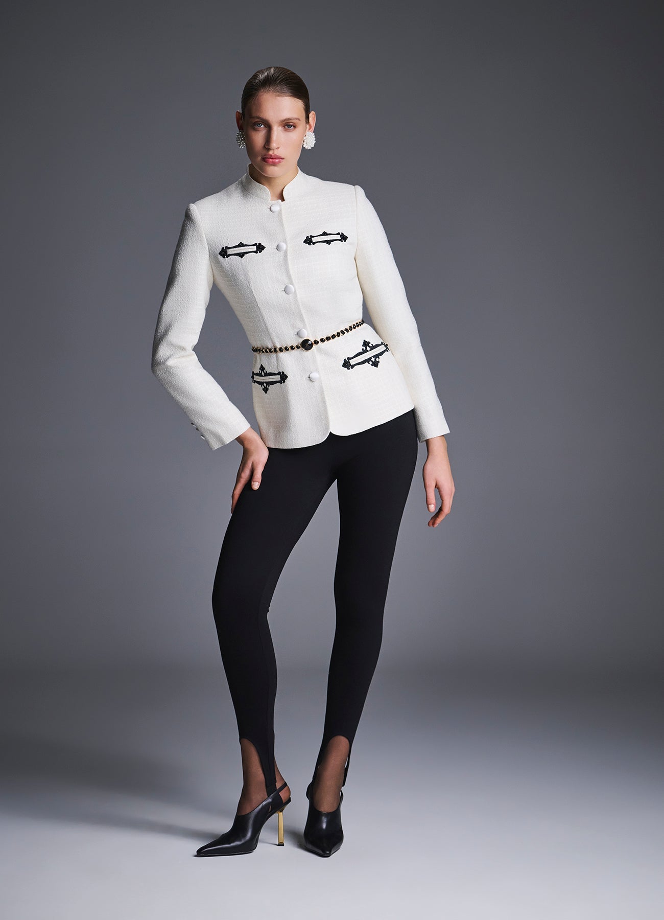 Kupava Embroidered Velvet Jacket