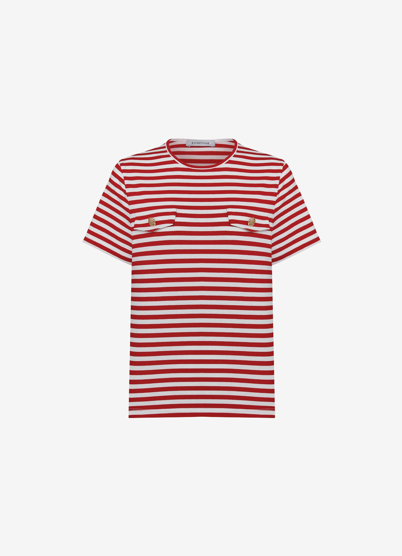 Sailor T-Shirt with Flap Details (Red)