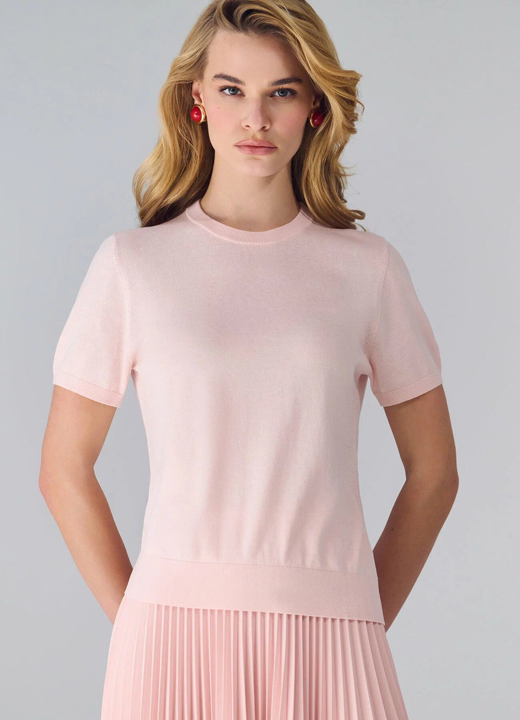 Silk-Cotton Jumper (Pink)