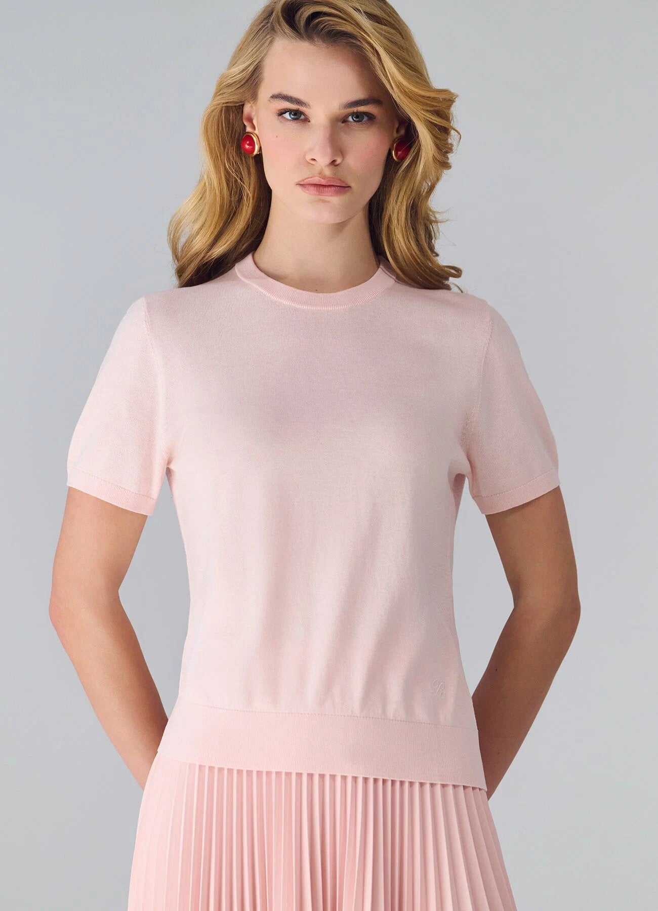 Silk-Cotton Jumper (Pink)