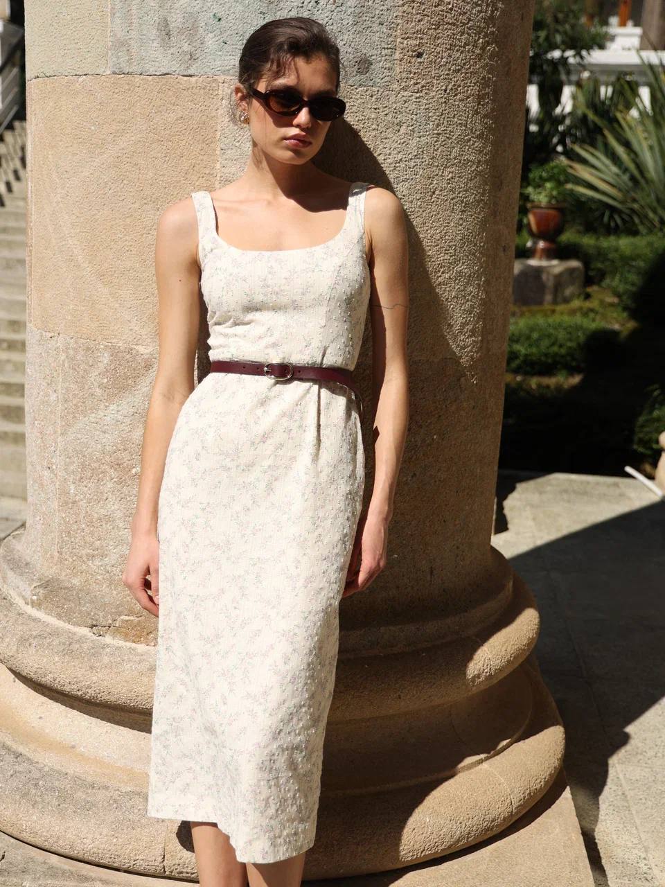 Floral Print Cotton Sundress