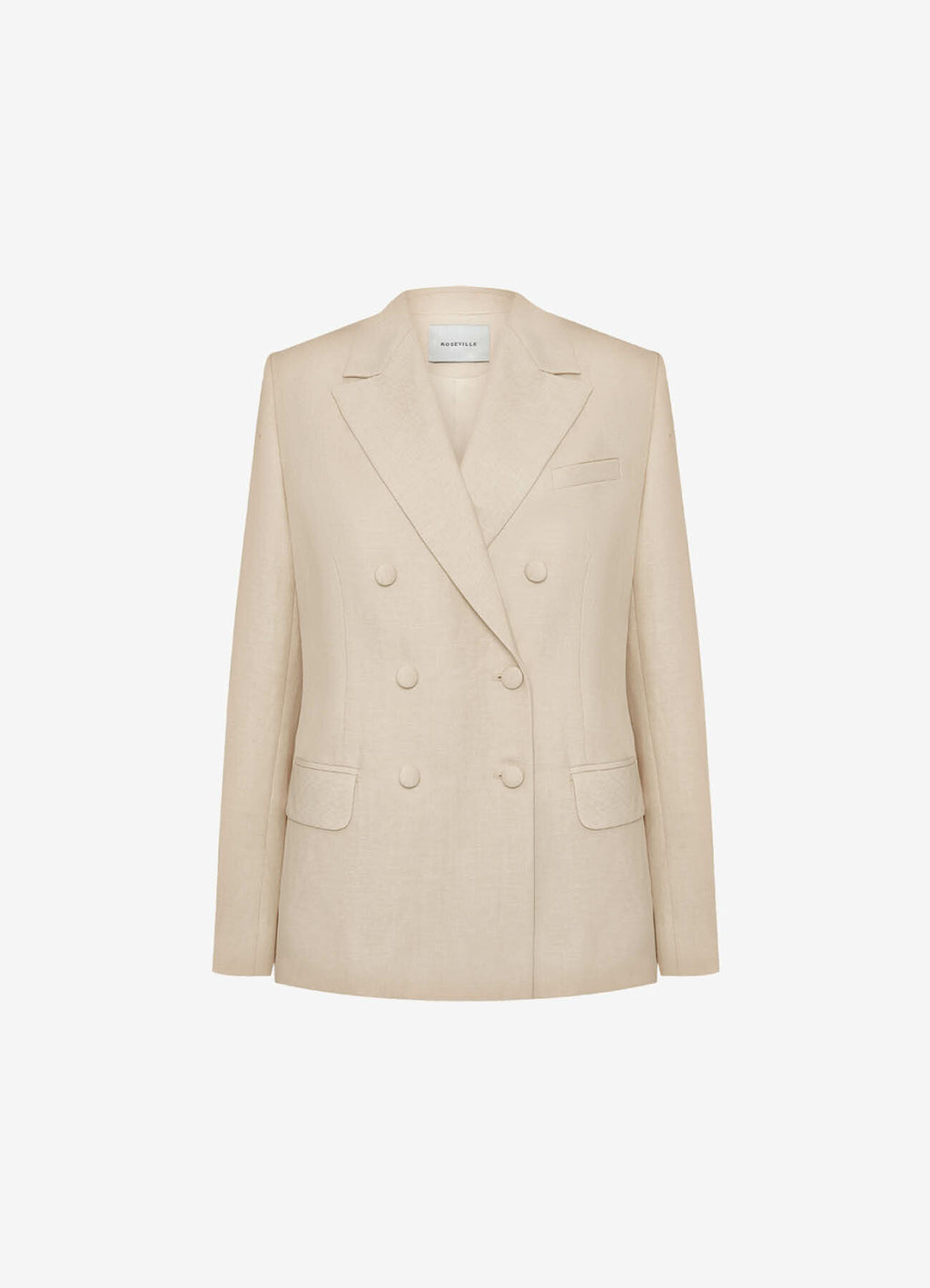 Wool-Linen Jacket (Beige)