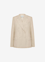Wool-Linen Jacket (Beige)