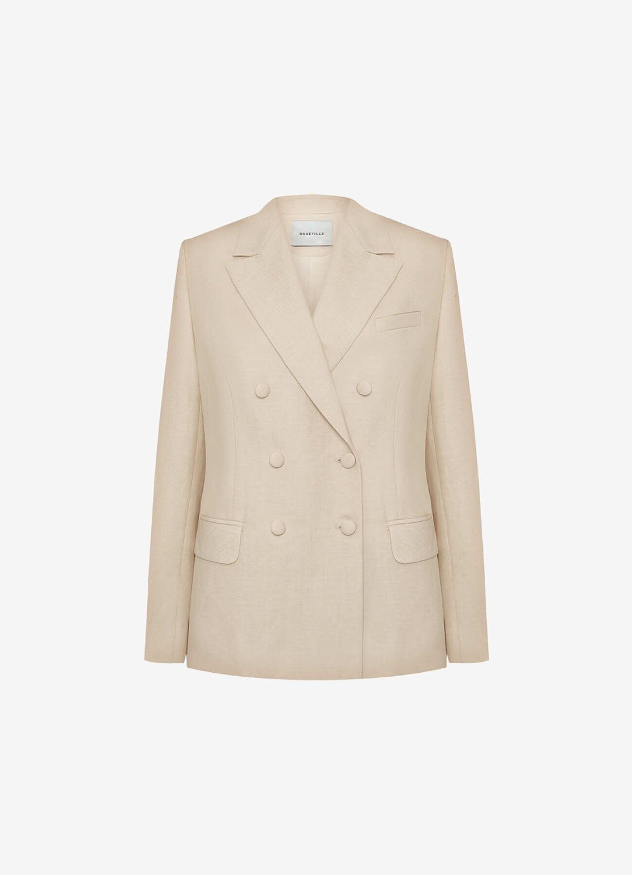 Wool-Linen Jacket (Beige)