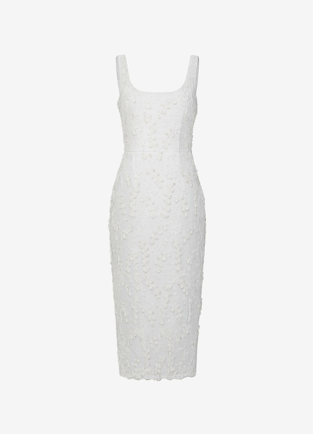 Cotton Sundress with Floral Appliqué