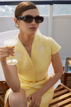 Amalfi Embroidered Bouclé Dress