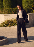 Wool Trousers (Blue)