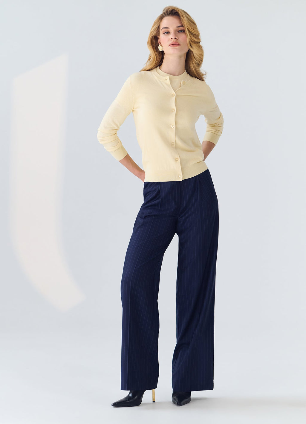 Silk-Cotton Cardigan (Yellow)