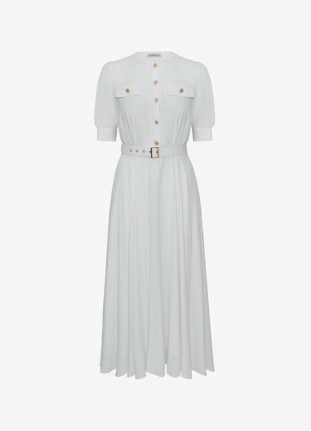 Promenade Viscose Dress (Cream)
