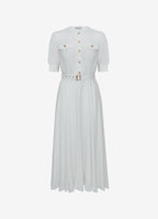 Promenade Viscose Dress (Cream)