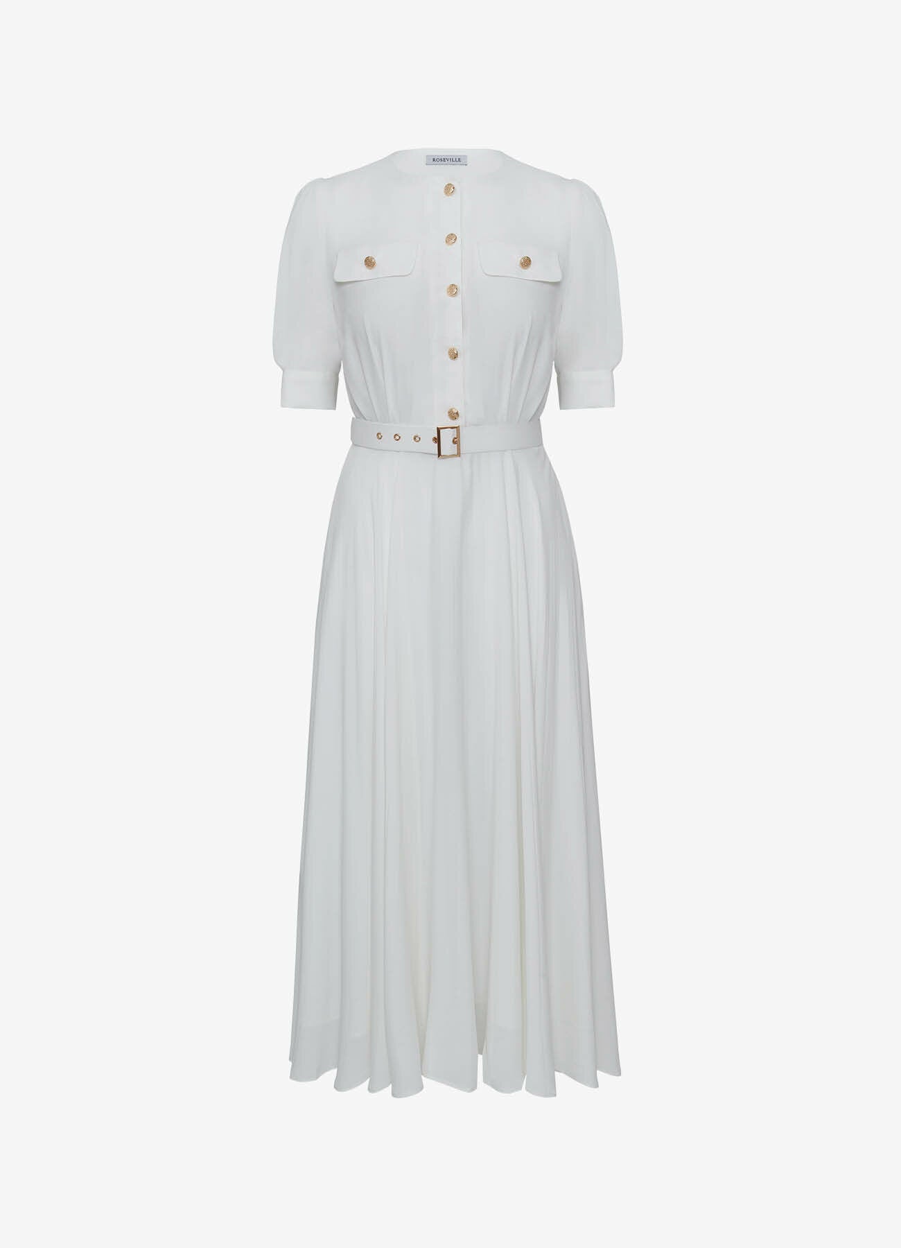 Promenade Viscose Dress (Cream)