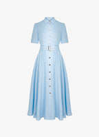 Viscose-Linen Shirt Dress