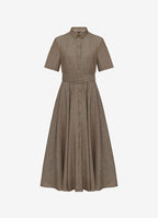Wool-Linen Shirt Dress