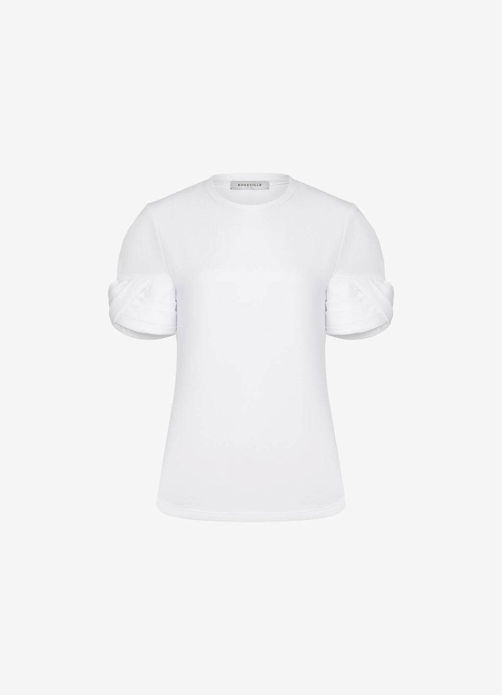Madame T-Shirt with Statement Sleeves (White)