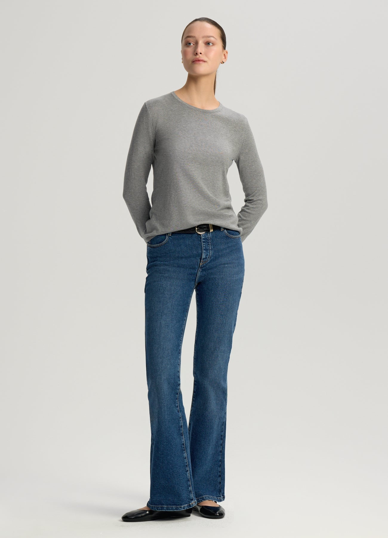 Silk-Cotton Jumper (Grey) II