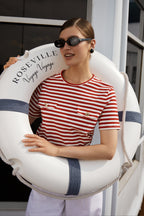 Sailor T-Shirt with Flap Details (Red)