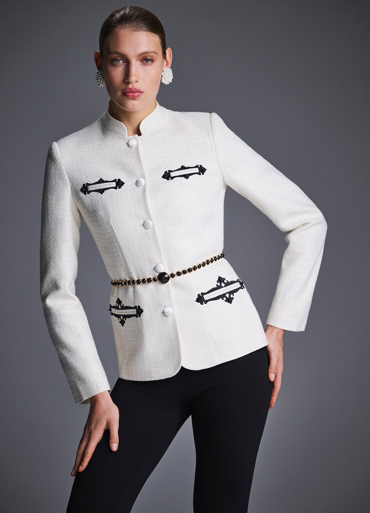 Kupava Embroidered Velvet Jacket
