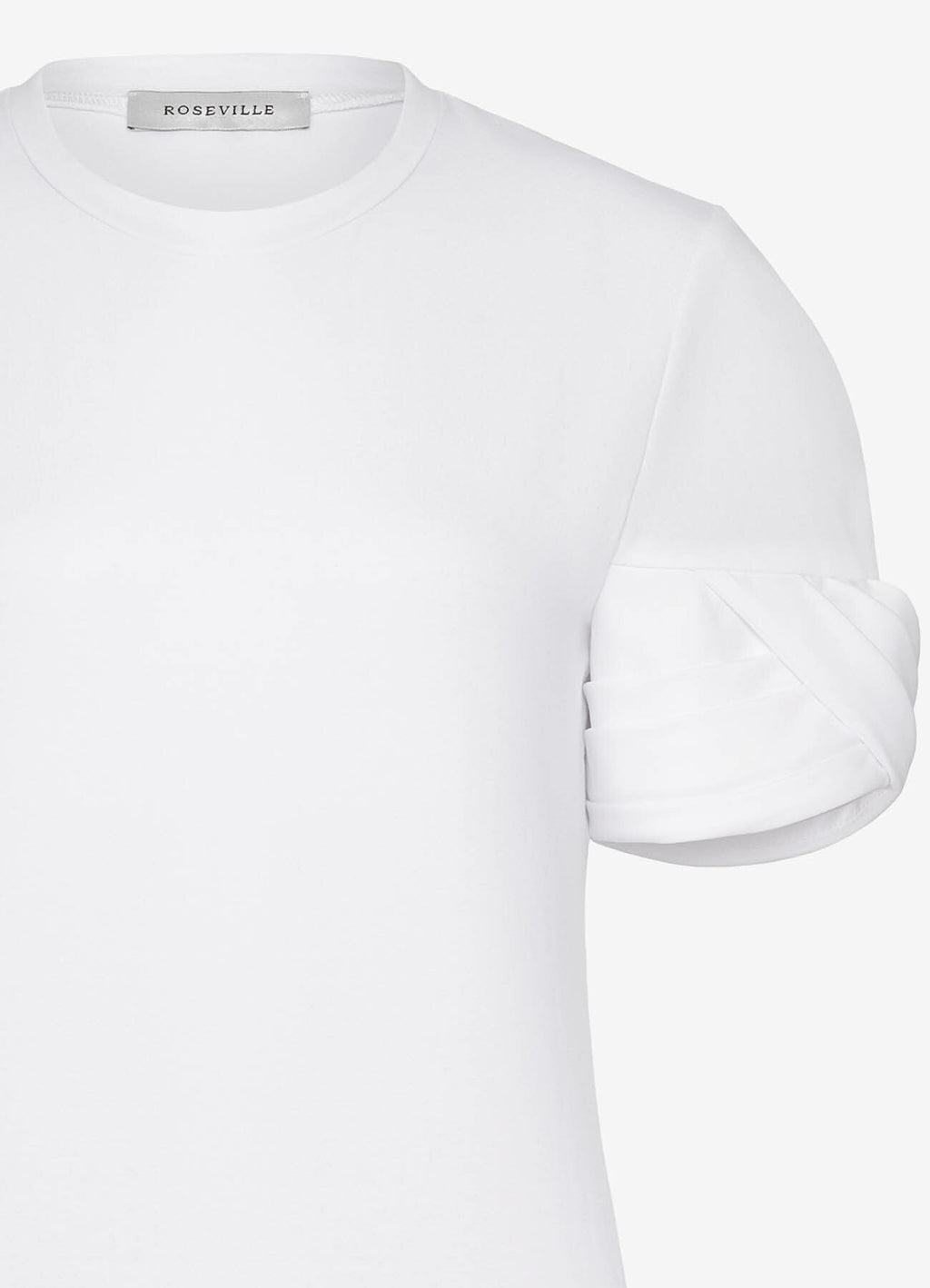 Madame T-Shirt with Statement Sleeves (White)