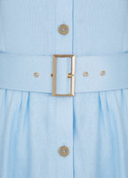 Viscose-Linen Shirt Dress
