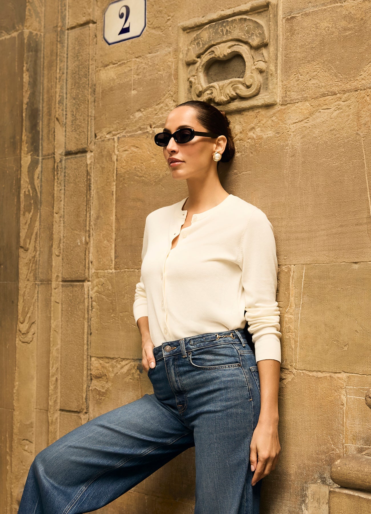 Silk-Cotton Cardigan (Beige) II