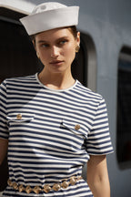 Sailor T-Shirt with Flap Details (Blue)