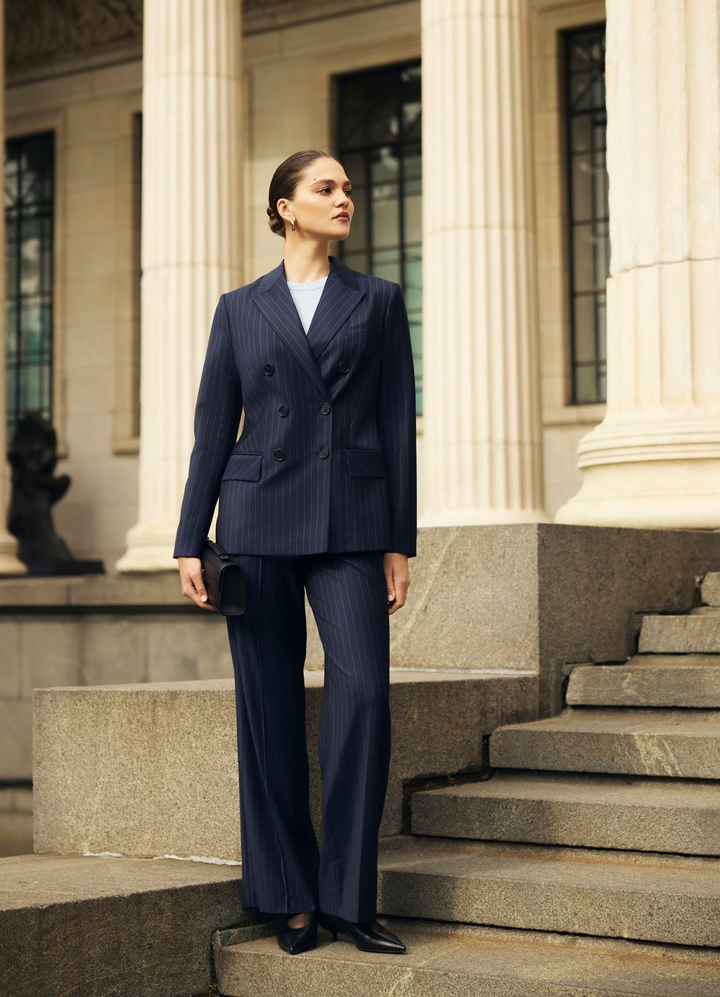 Wool Trousers (Blue) II