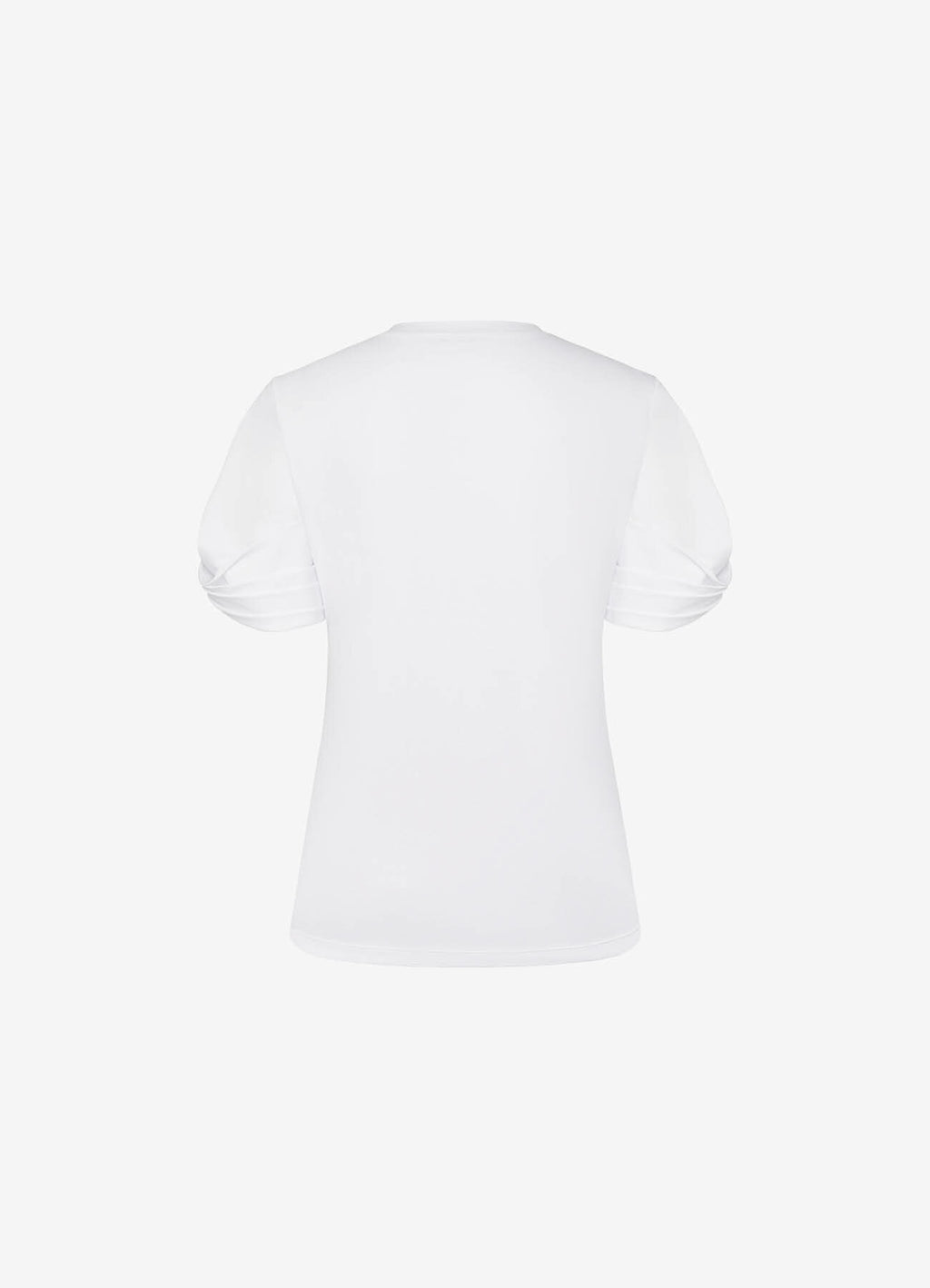 Madame T-Shirt with Statement Sleeves (White)