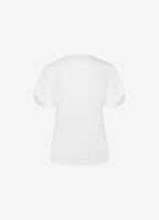 Madame T-Shirt with Statement Sleeves (White)