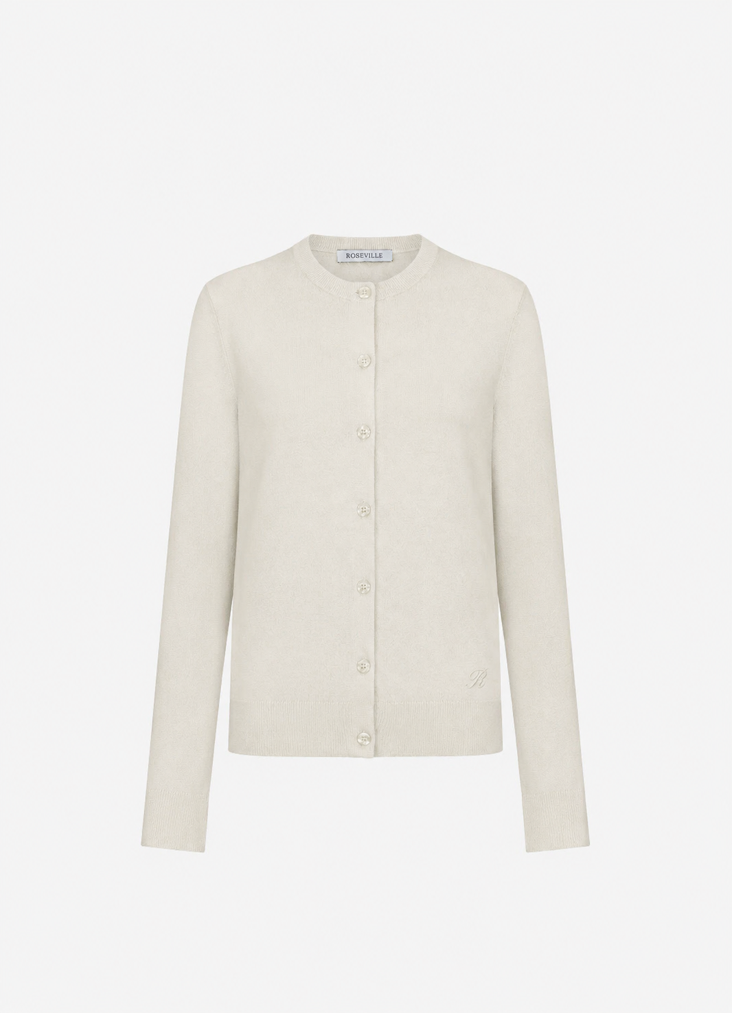 Silk-Cotton Cardigan (Beige)
