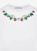 Petite Fraise Embroidered T-Shirt