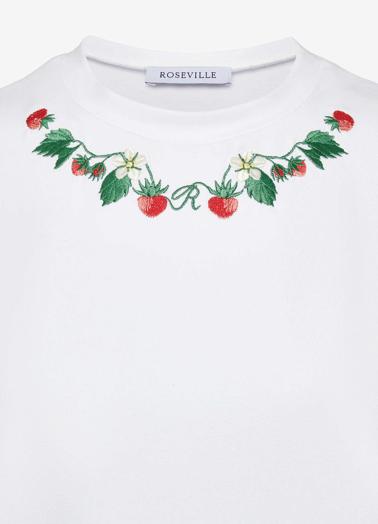 Petite Fraise Embroidered T-Shirt