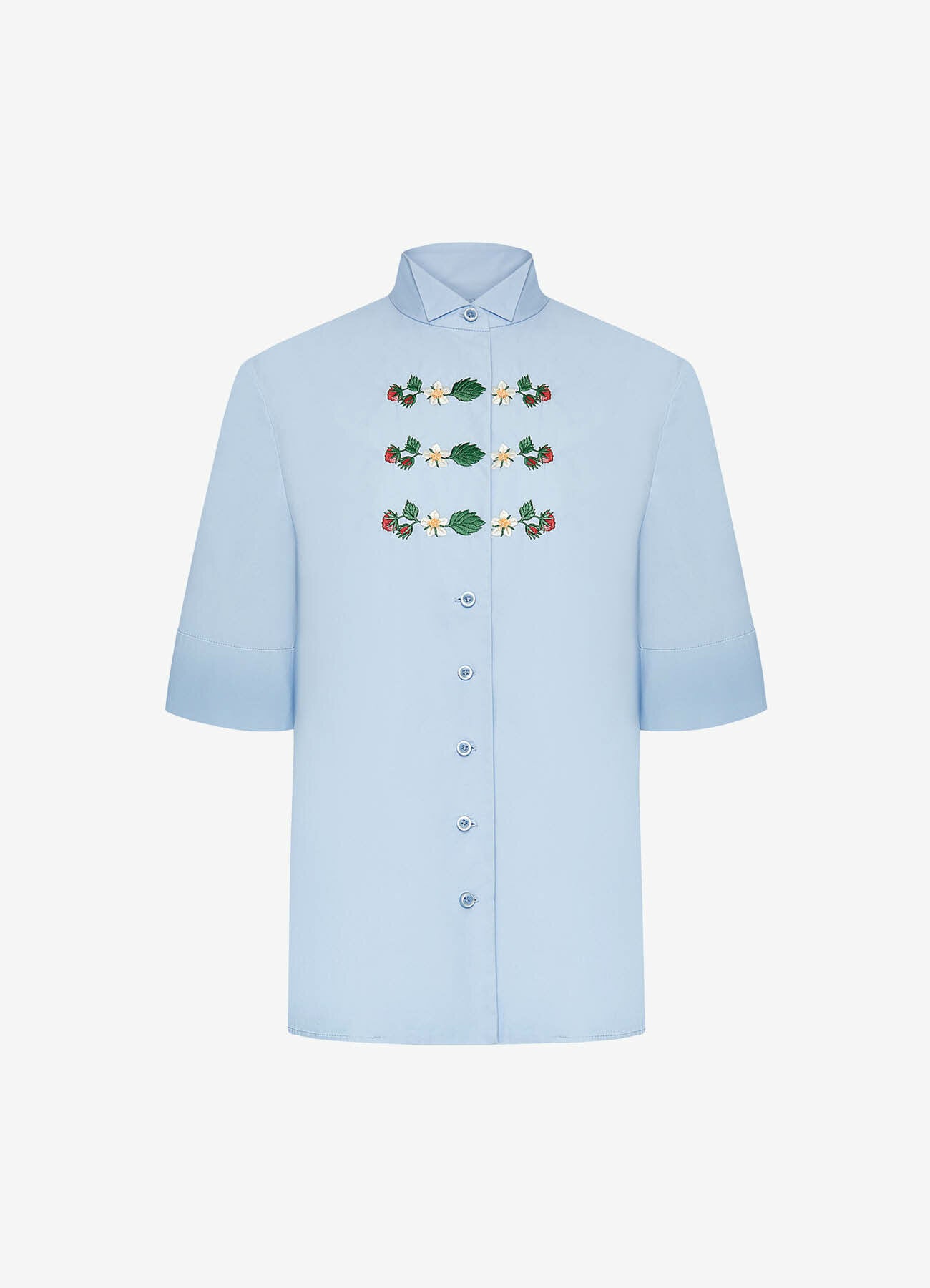 Petite Fraise Embroidered Shirt