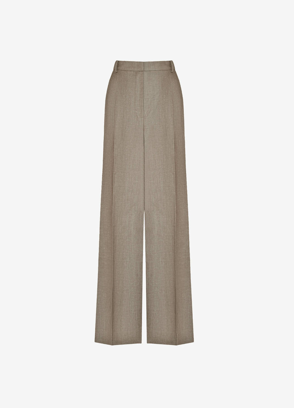 Wool-Linen Trousers (Brown)