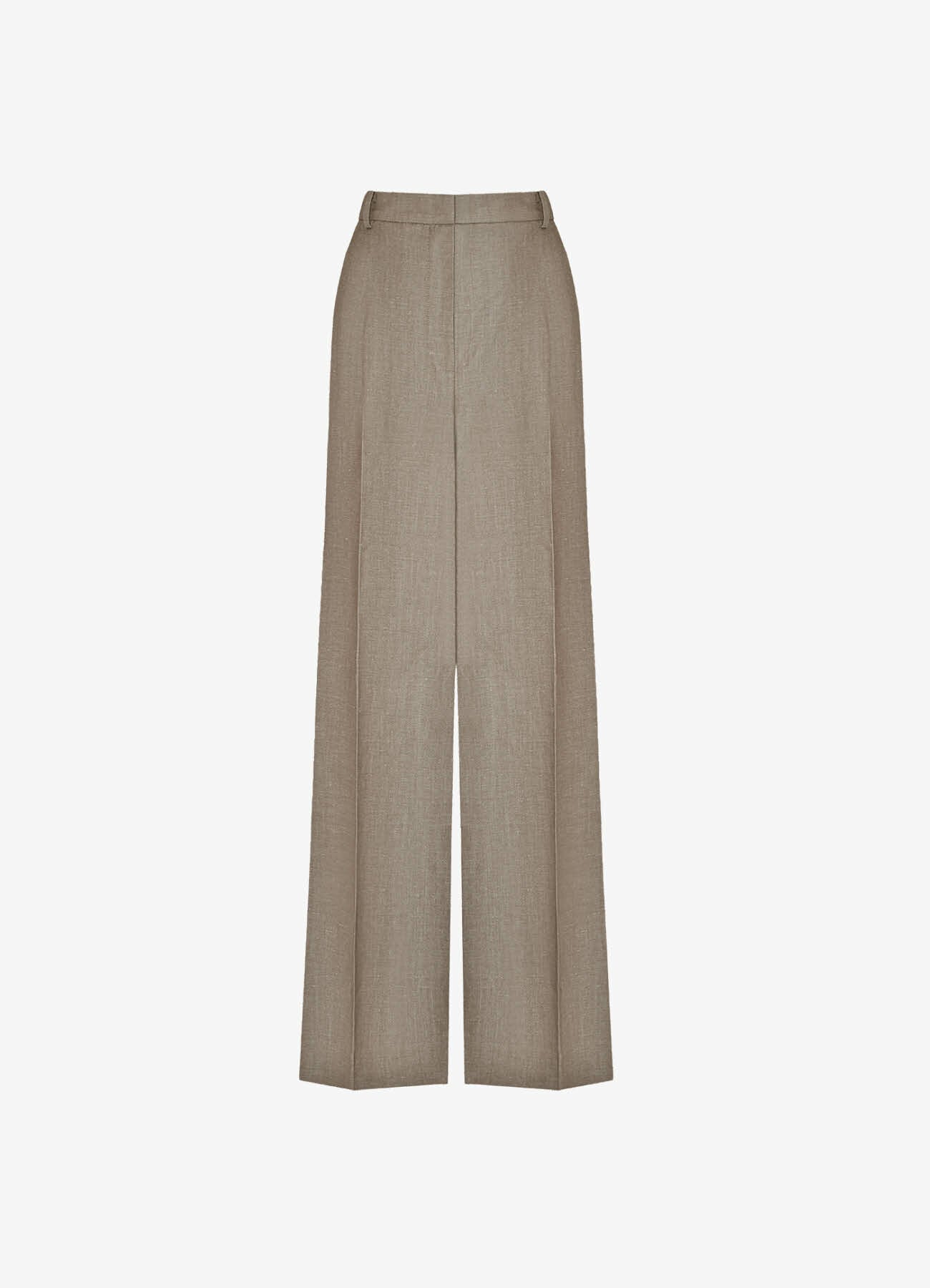 Wool-Linen Trousers (Brown)