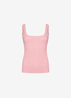 Silk-Trim Top (Pink)