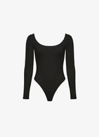 Open-Back Bodysuit (Black)