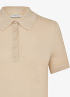 Silk Polo (Beige)