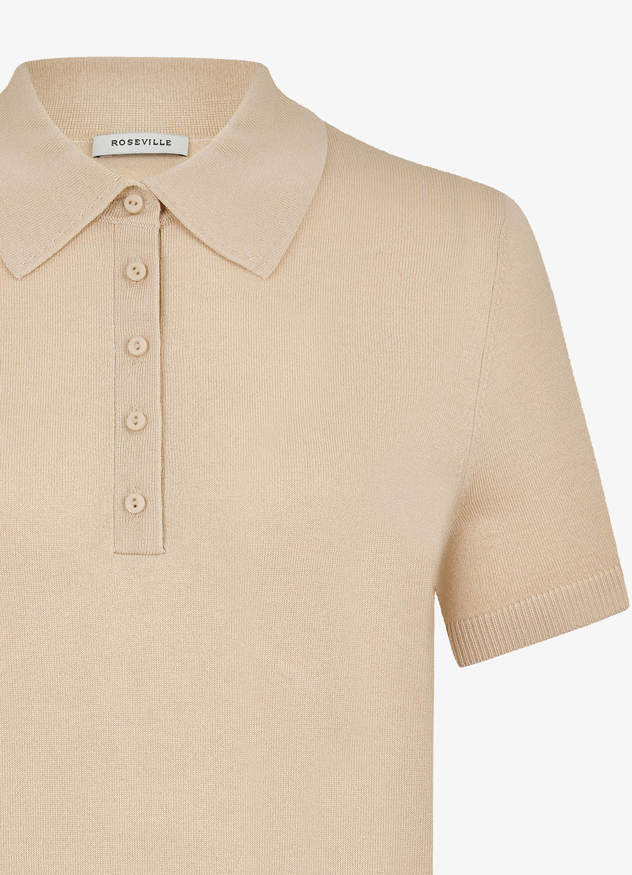 Silk Polo (Beige)