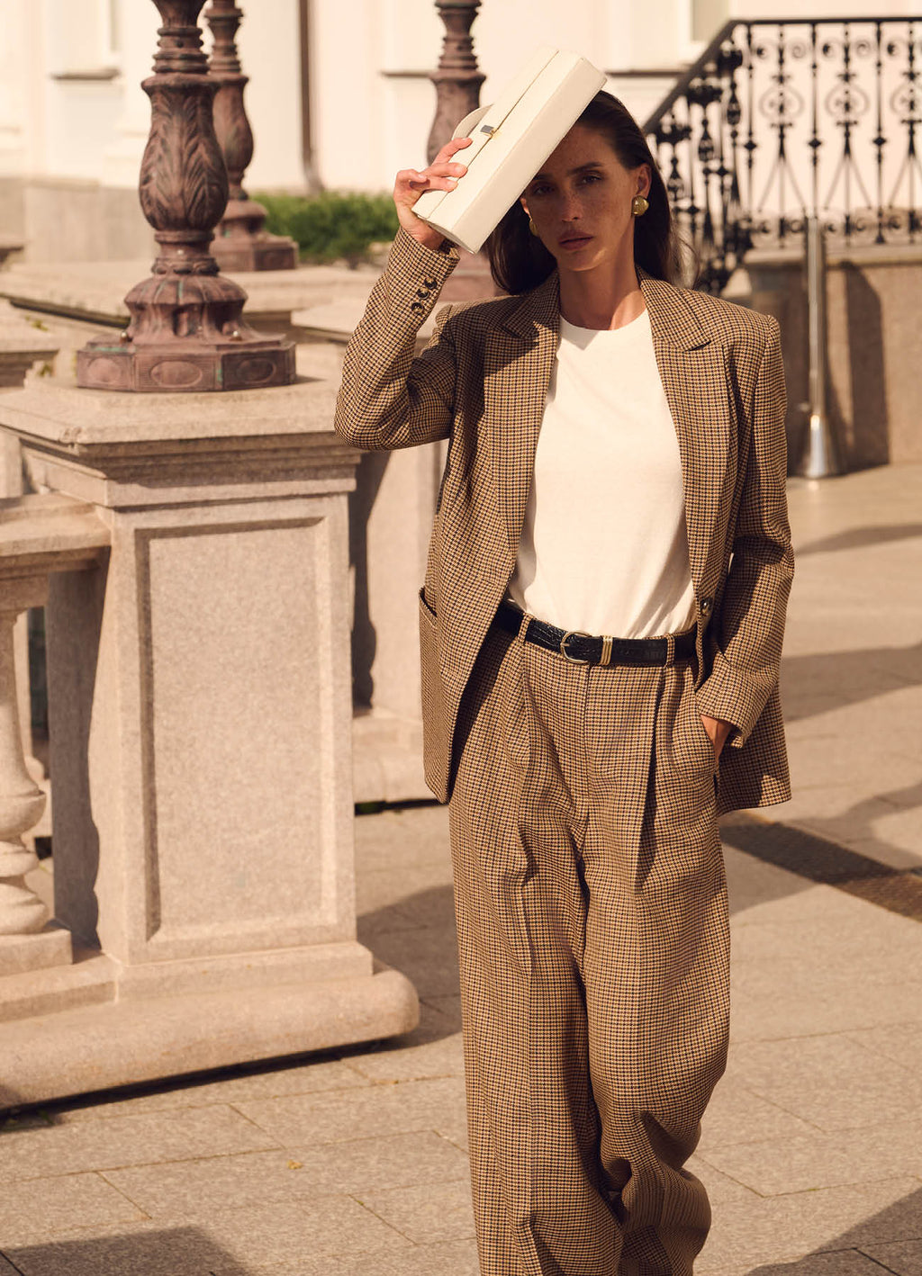 Wool Trousers (Beige)
