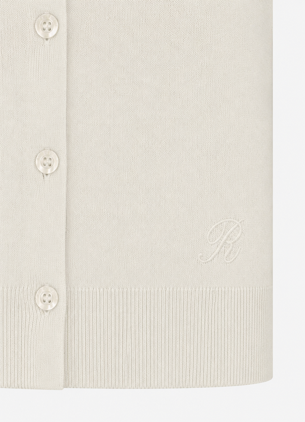 Silk-Cotton Cardigan (Beige)