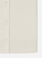 Silk-Cotton Cardigan (Beige)