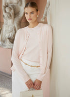 Silk-Cotton Cardigan (Pink)